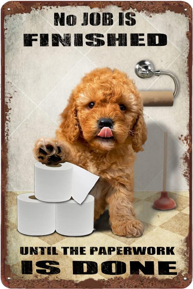 Farming Jobs - Goldendoodle Köpek Banyosu Teneke Levha Rulo