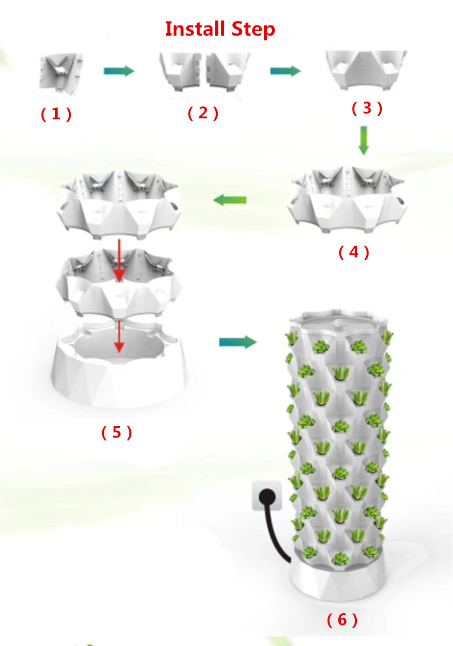 Yeni Tarımsal Sera Dikey Tarım - Hydroponic Farming Agriculture incelemesi ve fiyatı